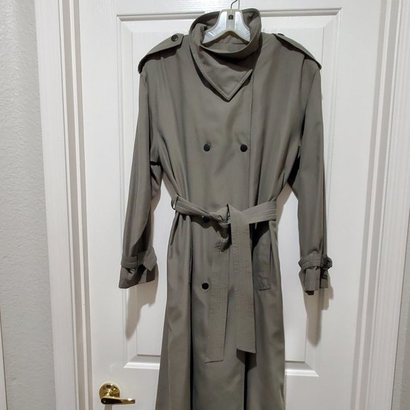 Neiman Marcus Jackets & Blazers - Neiman Marcus Drizzle Trench Coat, Sage Green, Longline, Women's Size 8-10